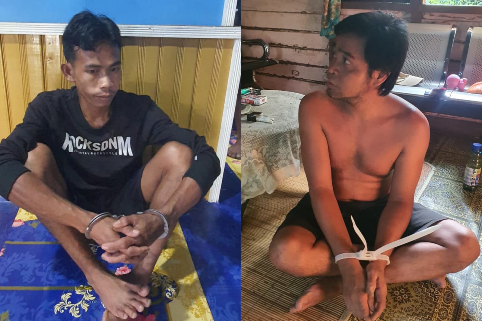 Tersangka Juliatul dan Jumadi ditangkap BNN Kalteng.