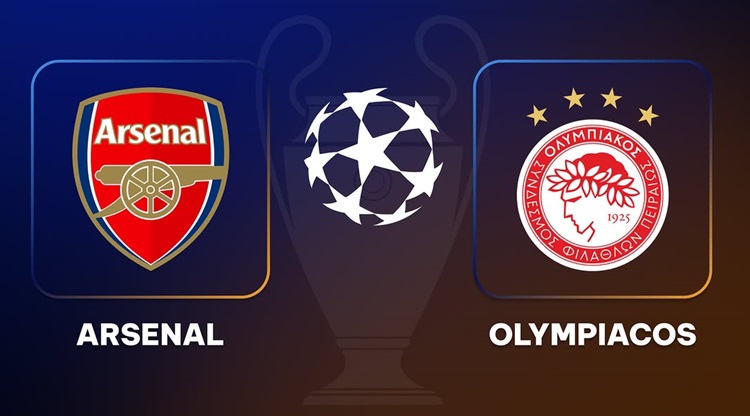 Arsenal vs Olympiacos di matchday 2 penyisihan Liga Champions 2025/2026, Kamis 2 Oktober 2025. (Sumber: Instagram @uniscoreapp)