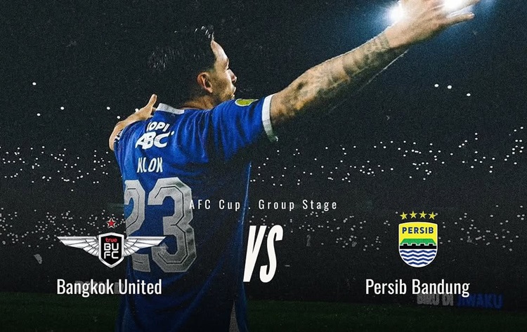 Bangkok United vs Persib Bandung di matchday 2 AFC Champions League Two (ACL 2) 2025-2026 yang digelar Rabu, 1 Oktober 2025. (Sumber: Instagram @for_coffe.id)