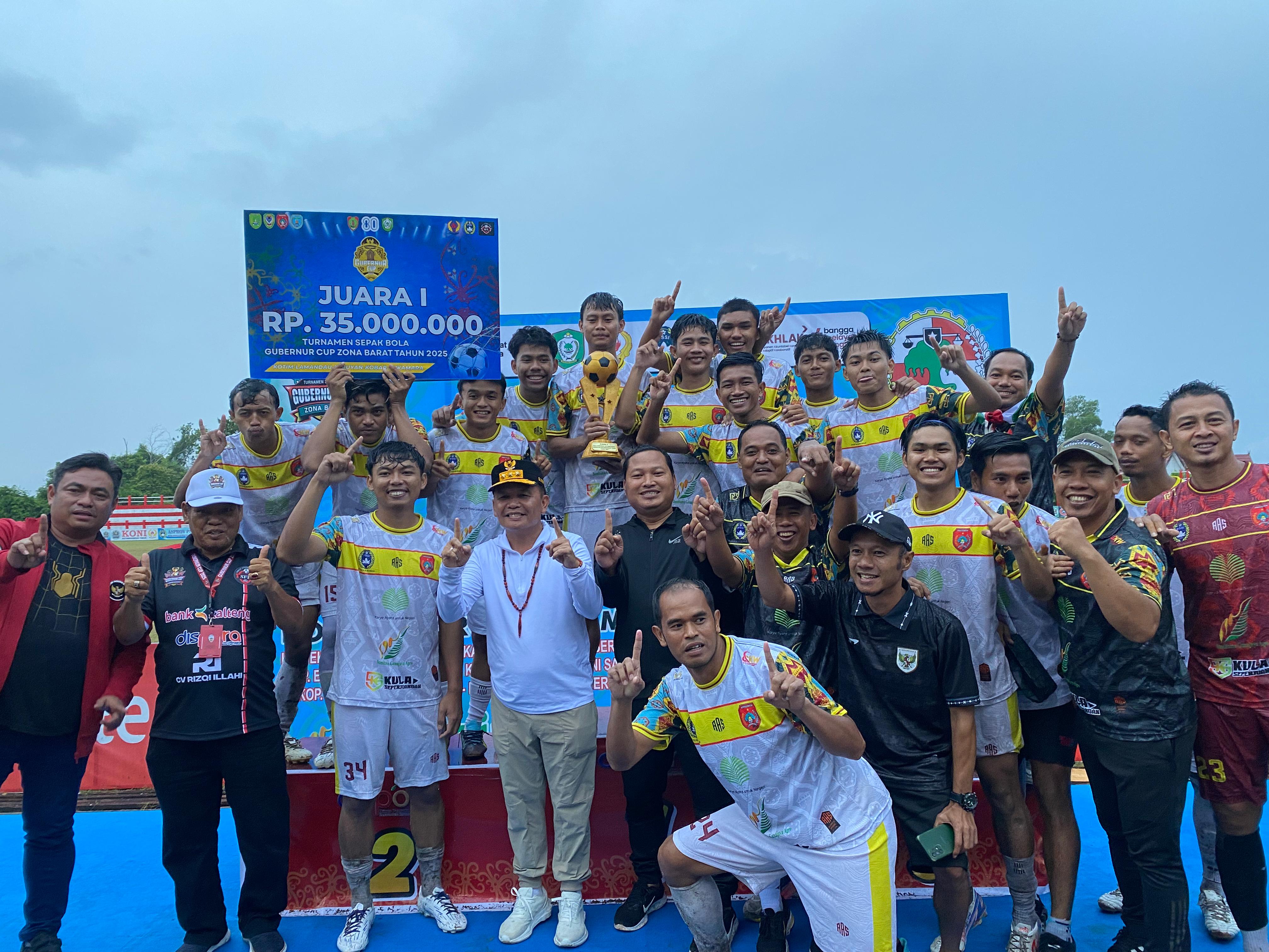 Kobar United meraih juara Gubernur Cup Zona Barat