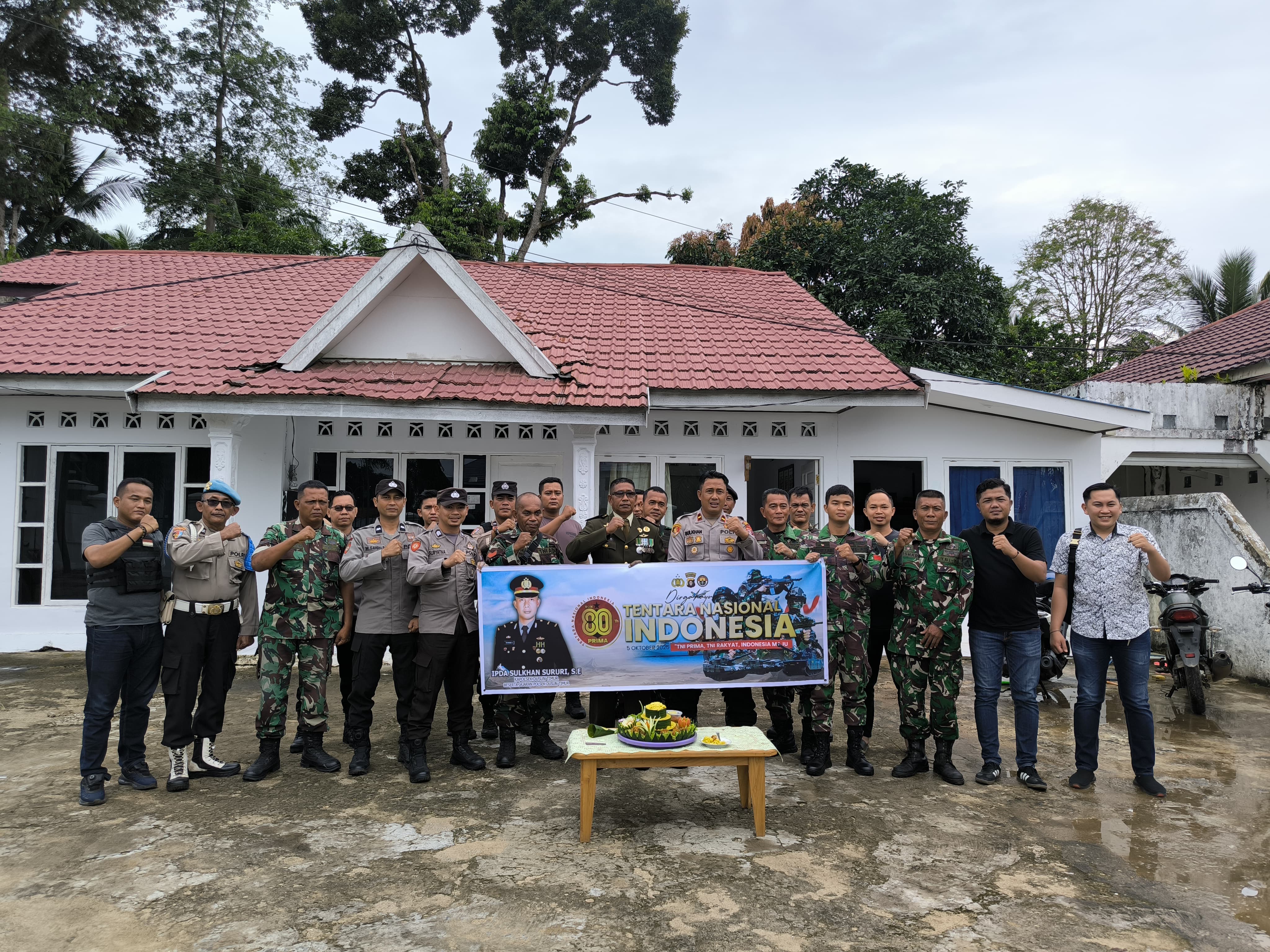 Merayakan HUT ke 80 TNI