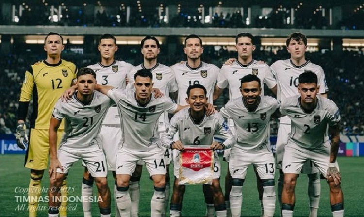 Skuad Timnas Indonesia yang diturunkan melawan Jepang di putaran 3. Tim Garuda akan menghadapi Arab Saudi dan Irak di putaran 4. (Sumber: Dok. PSSI)