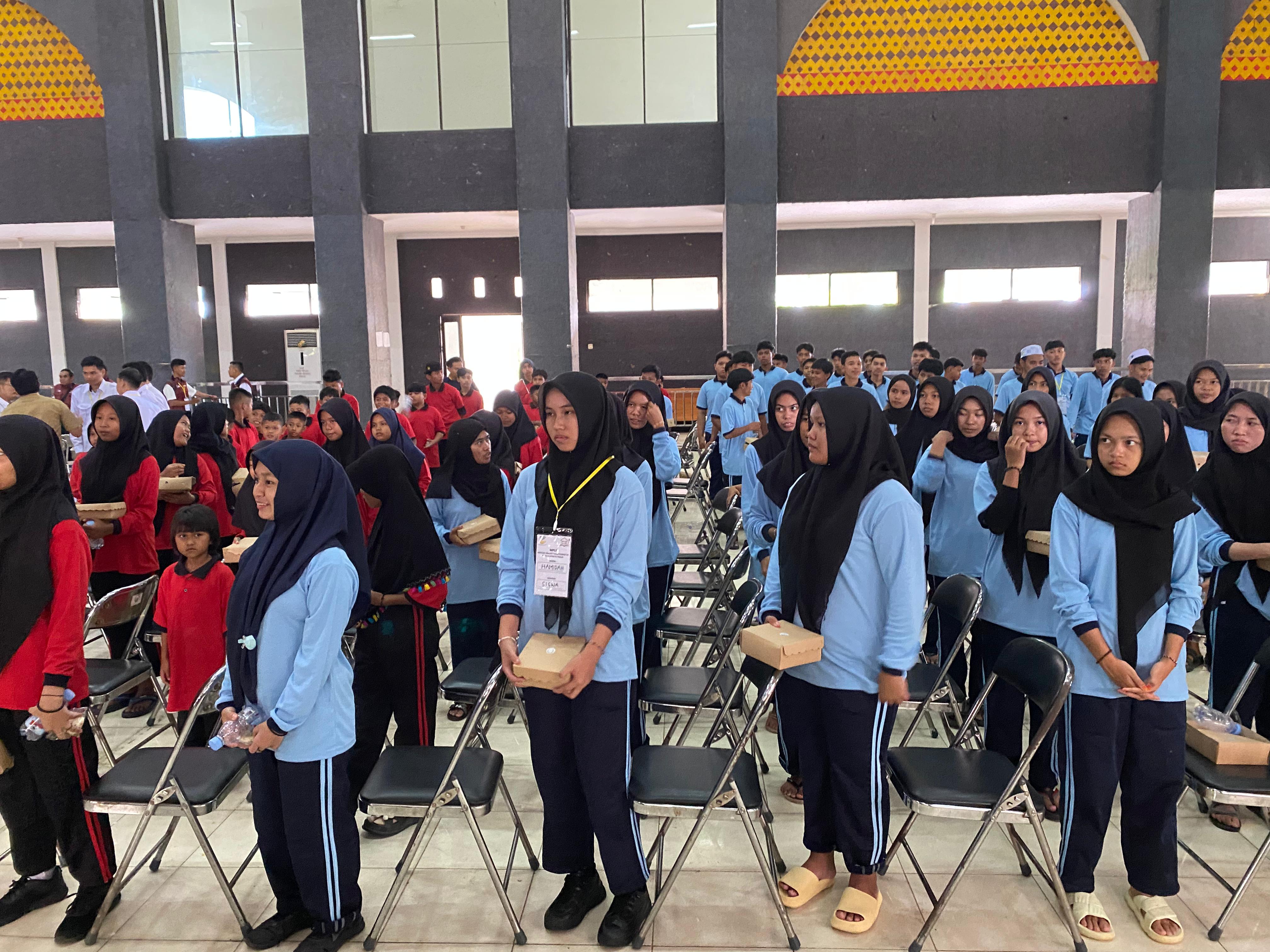 Suasana hari pertama Sekolah Rakyat di Kotim.MIFTAH/KALTENG POS