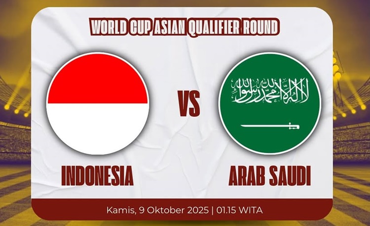 Indonesia vs Arab Saudi putaran empat Kualifikasi Piala Dunia 2026 di Stadion King Abdullah Sports City, Jeddah, pada Kamis (9/10/2025) dini hari WIB. (Sumber: Instagram @barakatdoakuitan)
