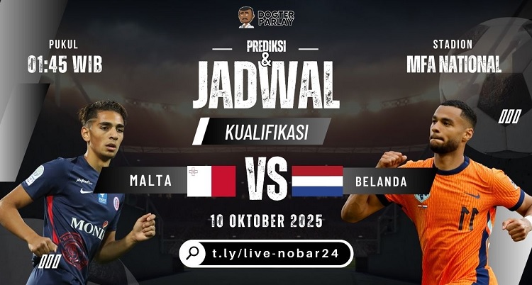 Malta vs Belanda pada matchday 7 Grup G Kualifikasi Piala Dunia 2026 di Ta