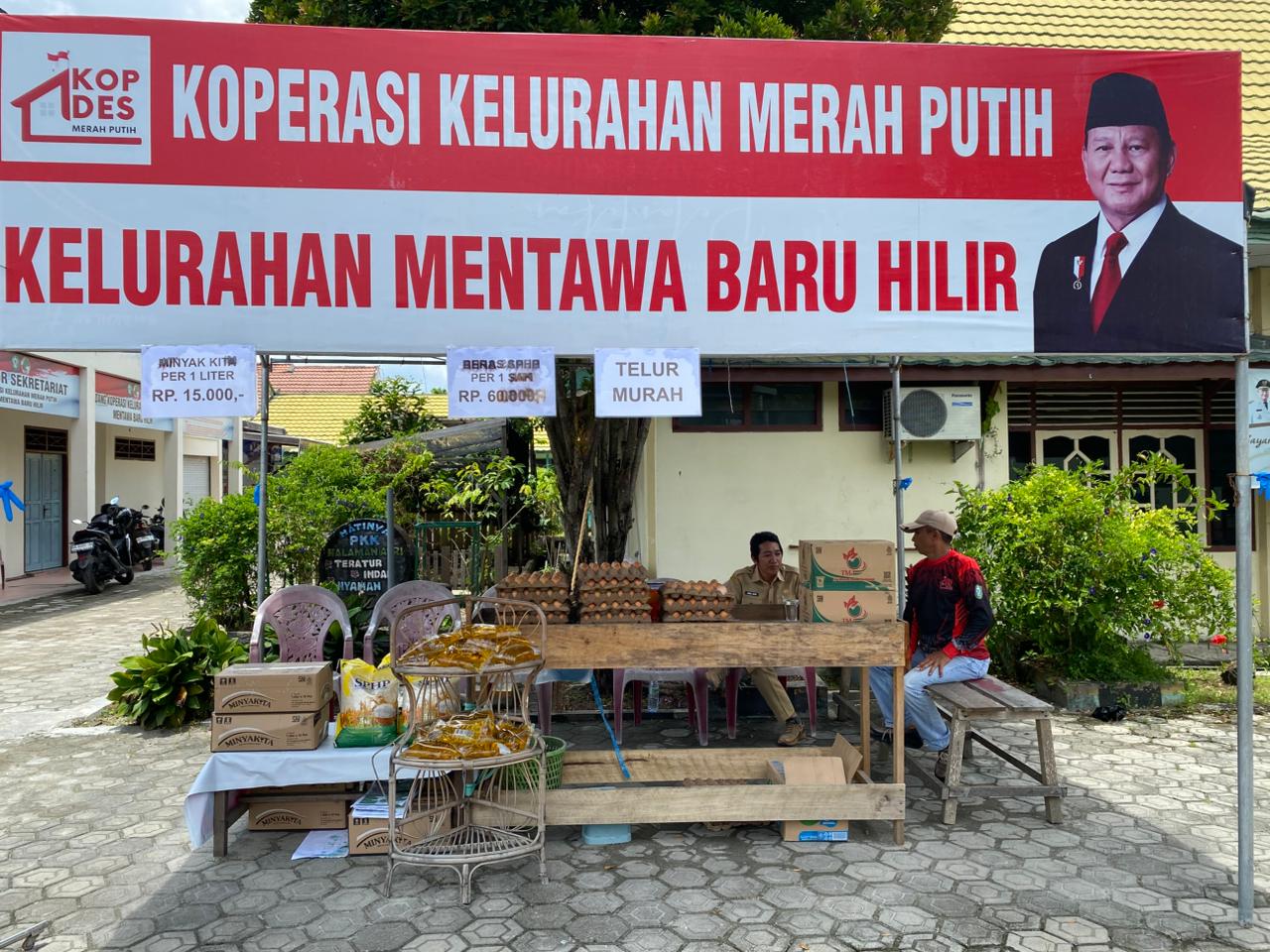 Kondisi Koperasi Merah Putih Mentawa Baru Hilir.MIFTAH/KALTENG POS