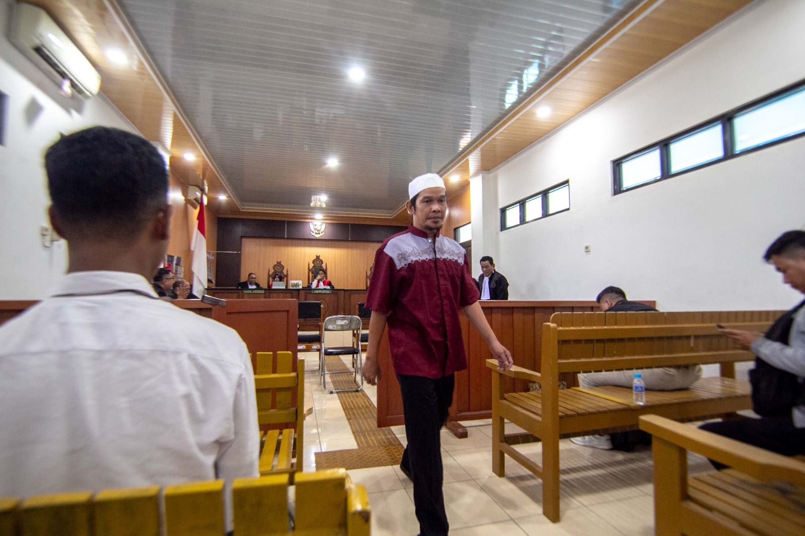 Saleh saat menjalani sidang TPPU.ARIEF PRATHAMA/KALTENG PO