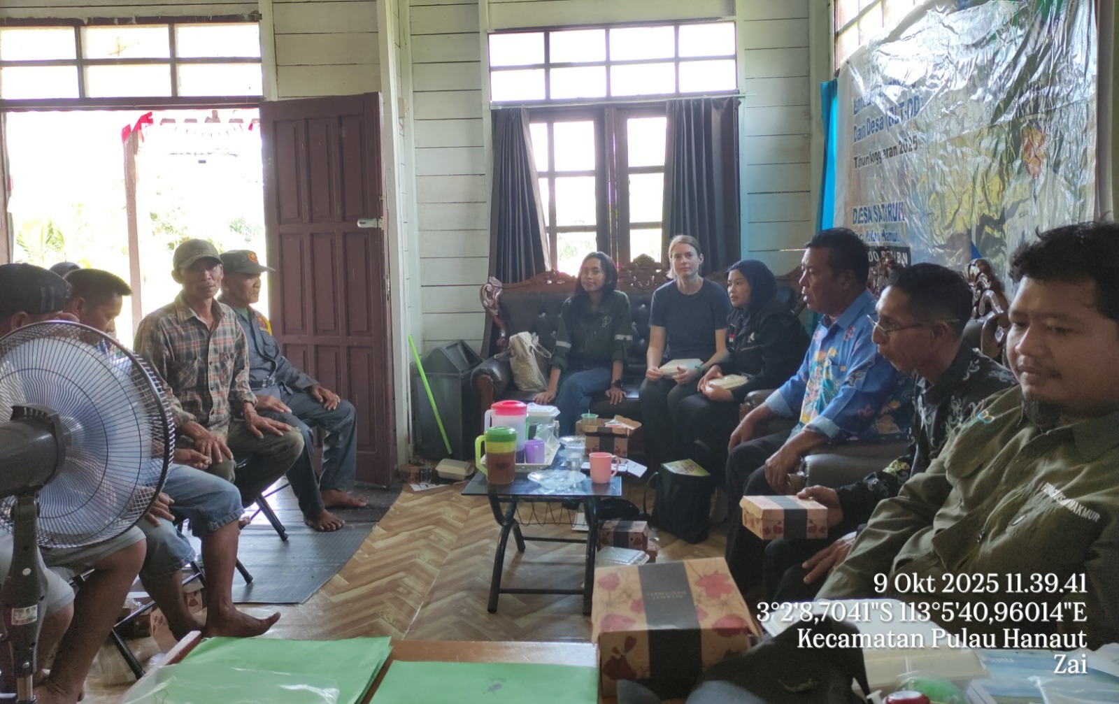 PT PUM saat monitoring tahunan di Desa Satriuk, Kecamatan Pulau Hanaut.