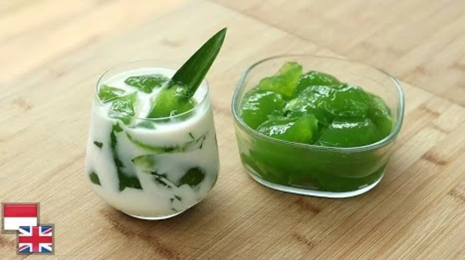 Es jeli hijau bayam.