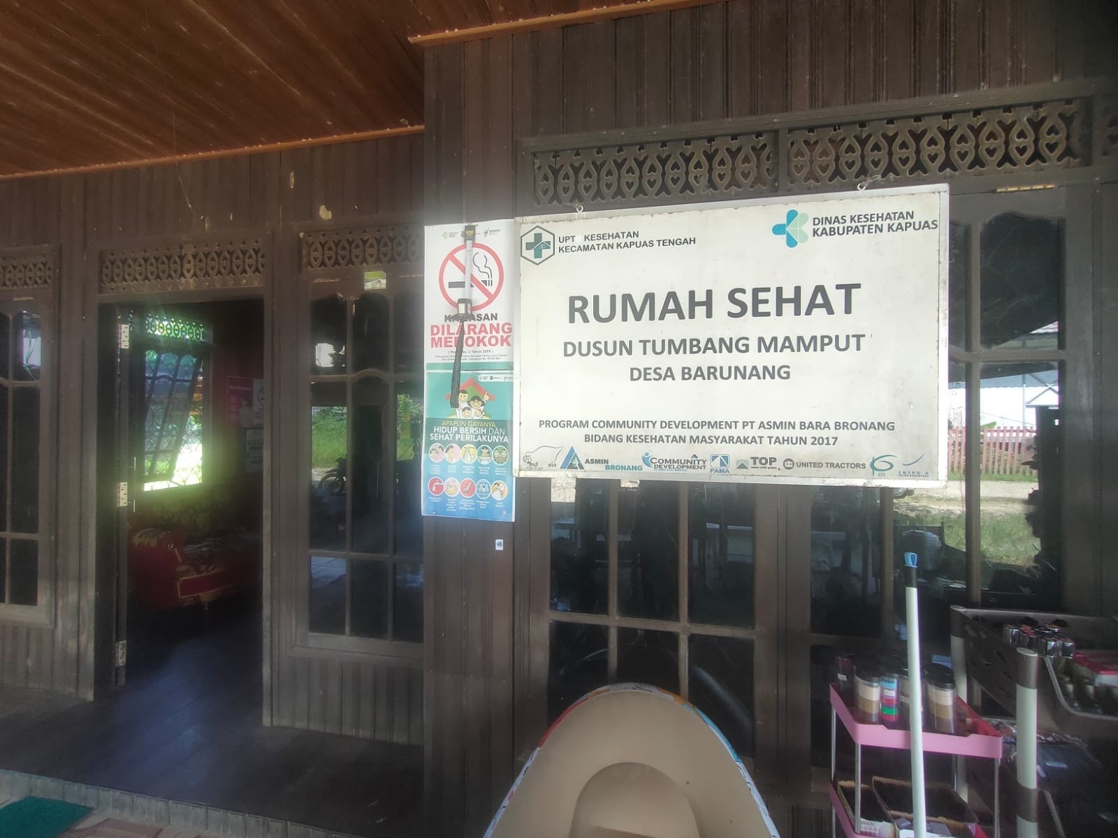 Rumah sehat yang ada di Desa Barunang.