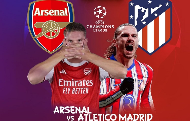 Arsenal akan menjamu Atletico Madrid pada matchday 3 UCL 2025/2026 di Stadion Emirates, Rabu (22/10/2025). (Sumber: Instagram @mowinbet.ke)