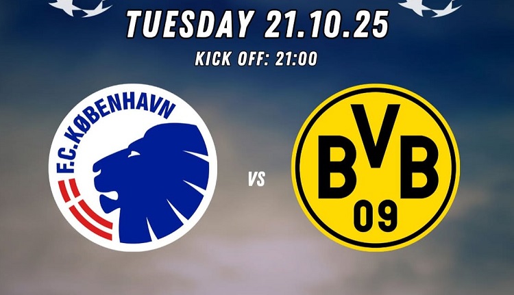 FC Copenhagen akan menerima tantangan Borussia Dortmund pada matchday 3 UCL 2025/2026 dalam laga yang digelar di Parken Stadium, Rabu (22/10/2025). (Sumber: Instagram @hopehousecity)