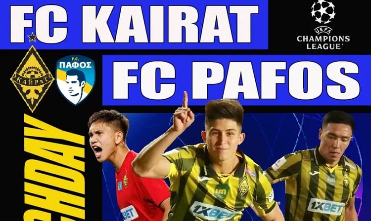 Kairat Almaty menjamu Pafos FC pada matchday 3 UCL 2025/2026 di Stadion Almaty Central, Selasa 21 Oktober 2025. (Sumber: Instagram @football_forum)