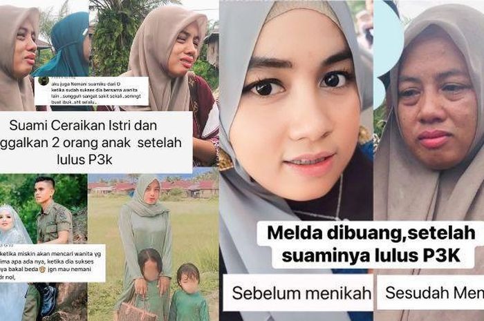 Tangkapan layar foto-foto yang beredar di media sosial.