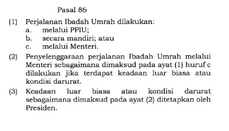 Pasal ibadah umrah