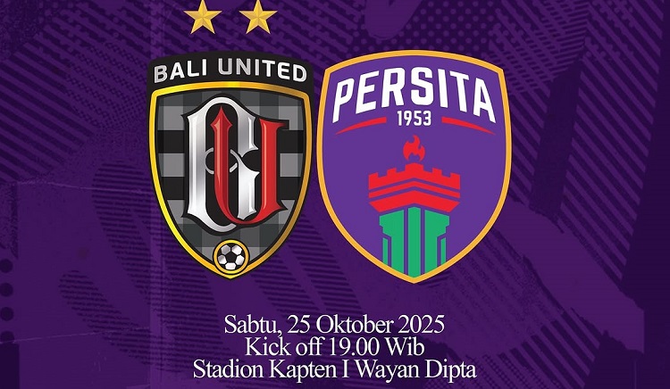 Bali United dijadwalkan menjamu Persita Tangerang dalam lanjutan kompetisi BRI Super League 2025/2026 di Stadion Kapten I Wayan Dipta, Sabtu (25/10/2025). (Sumber: Instagram @pendekarcisadane1953)