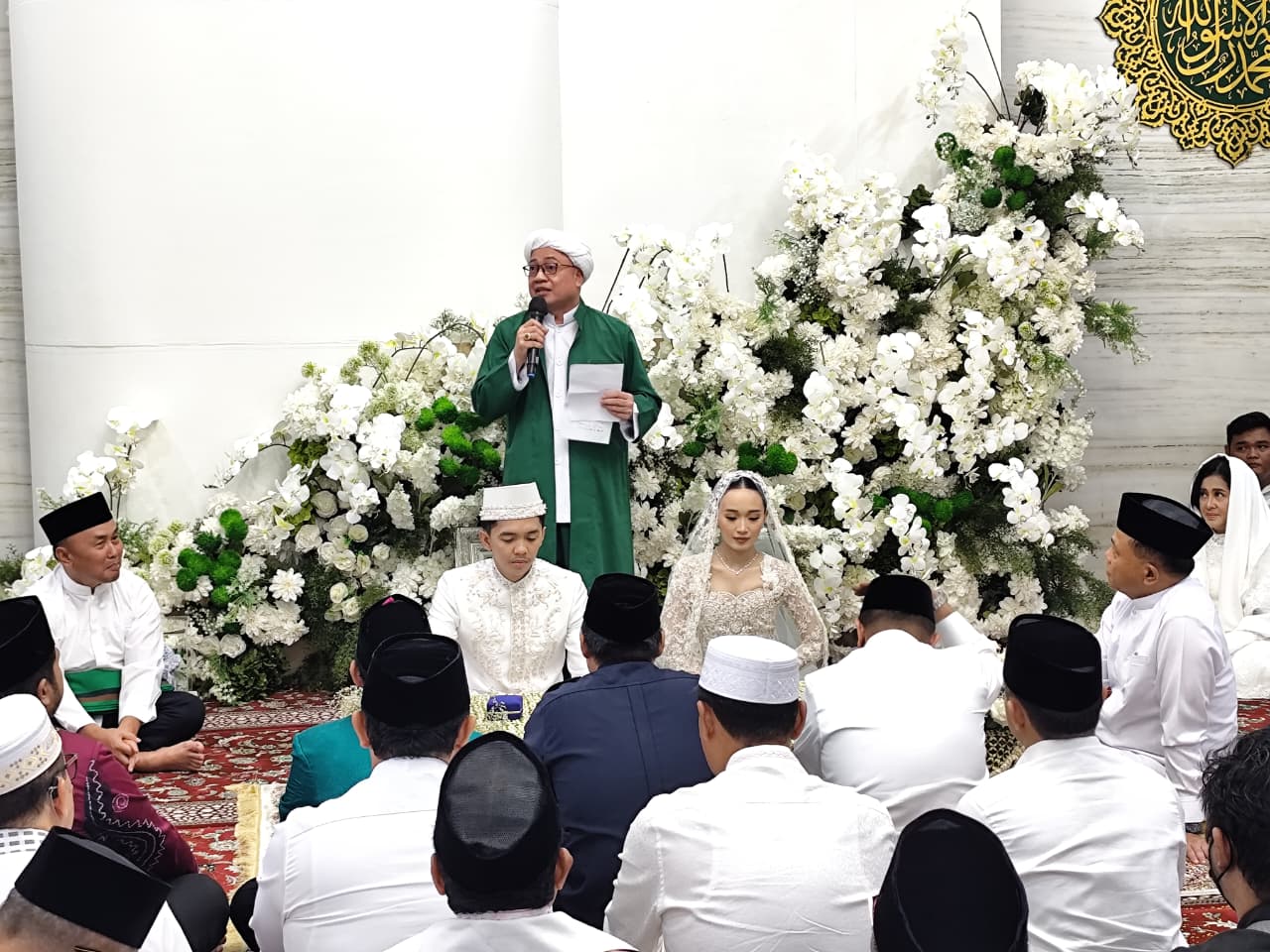 Proses akad nikah Deden & Bunga.NOVIA/KALTENG POS