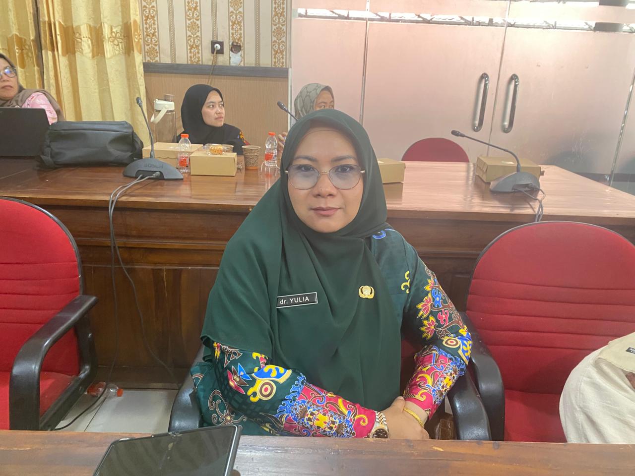 Pelaksana Tugas (Plt) Direktur RSUD dr Murjani, dr Yulia Nofiany.