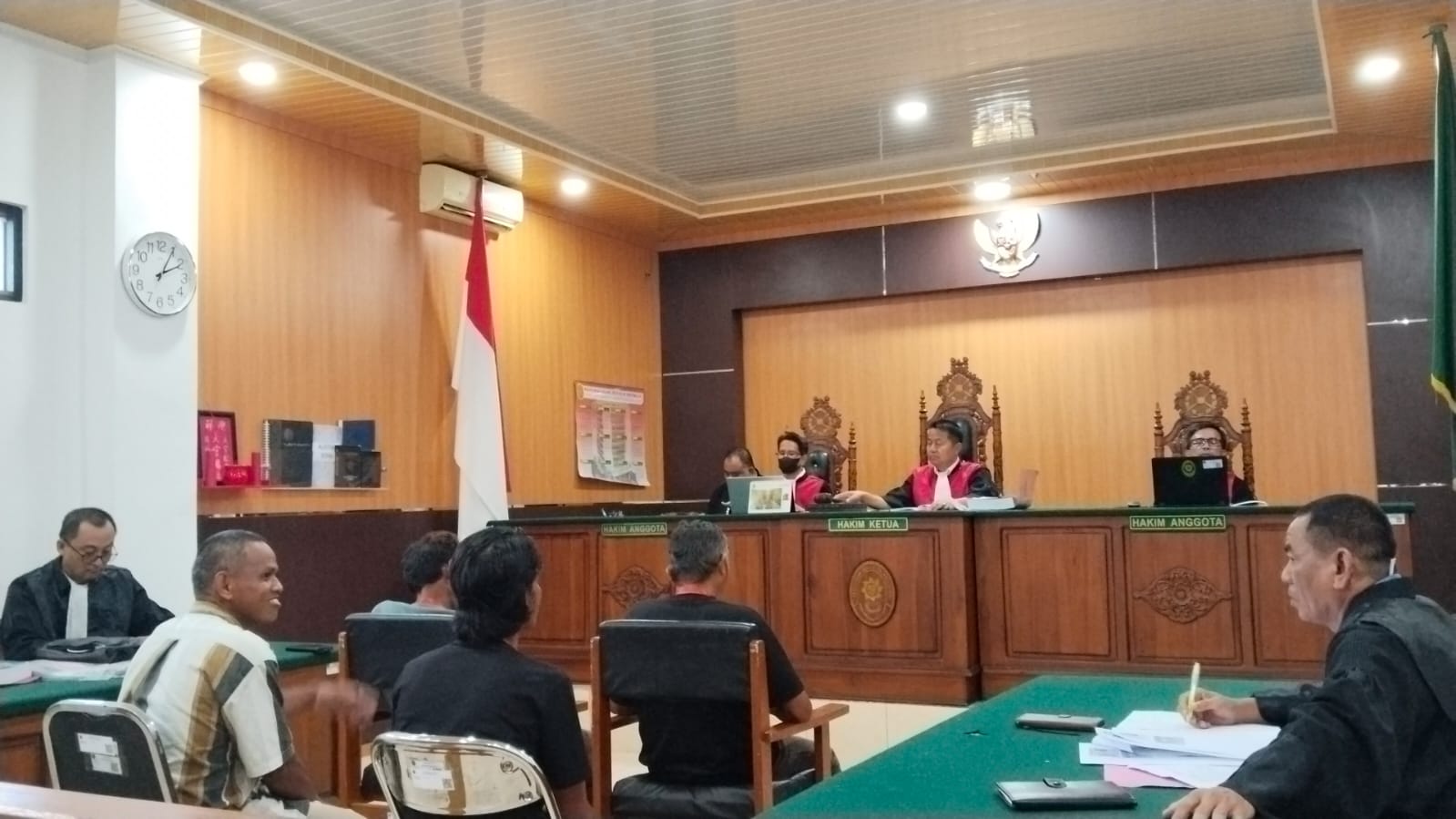 Empat saksi dalam sidang Saleh.AGUS JAYA/KALTENG POS