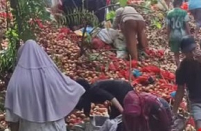 Tangkapan layar video yang beredar di media sosial.