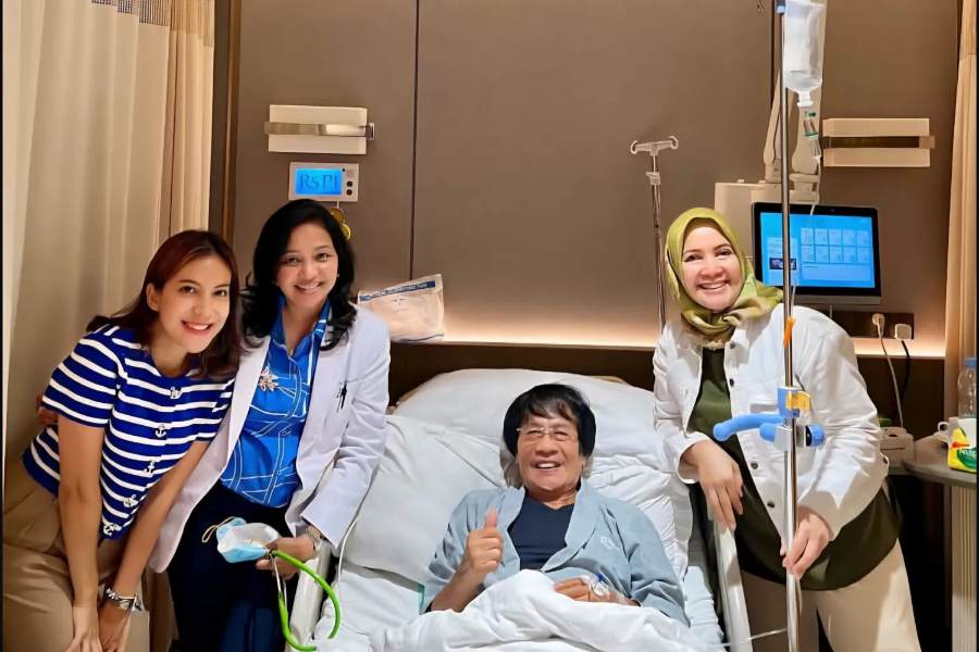 Pemerhati anak Seto Mulyadi atau Kak Seto saat menjalani perawatan di RS akibat stroke ringan. Selasa (28/10/2025). (Instagram @kaksetosahabatanak)