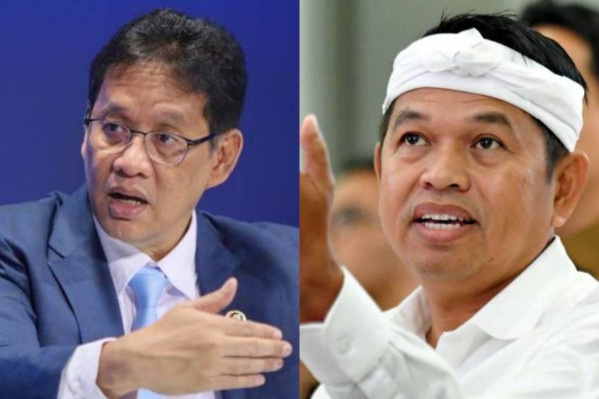 Menkeu Purbaya dan Gubernur Jabar Dedi Mulyadi.