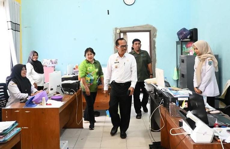 Wakil Bupati Lamandau, Abdul Hamid sidak. HUMAS