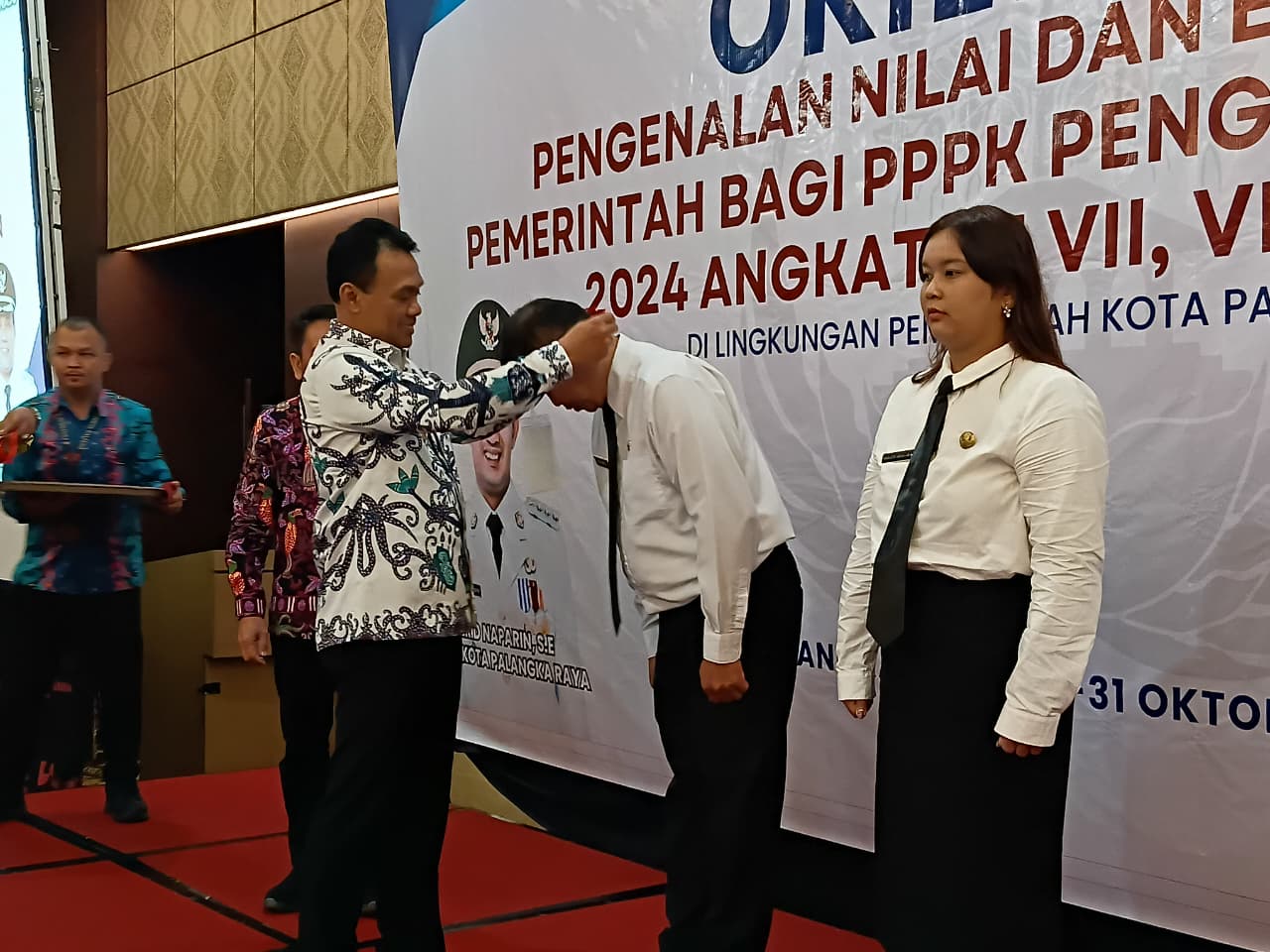 Wakil Wali Kota Palangka Raya, Achmad Zaini hadiri orientasi PPPK. ILHAM ROMADHONA/ KALTENG POS