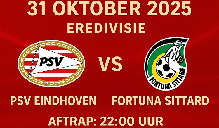 Fortuna Sittard akan bertandang ke markas PSV Eindhoven dalam lanjutan Eredivisie 2025/2026 yang digelar di Philips Stadion, Sabtu (01/11/2025) dini hari WIB. (Sumber: Instagram @bistro_2000)