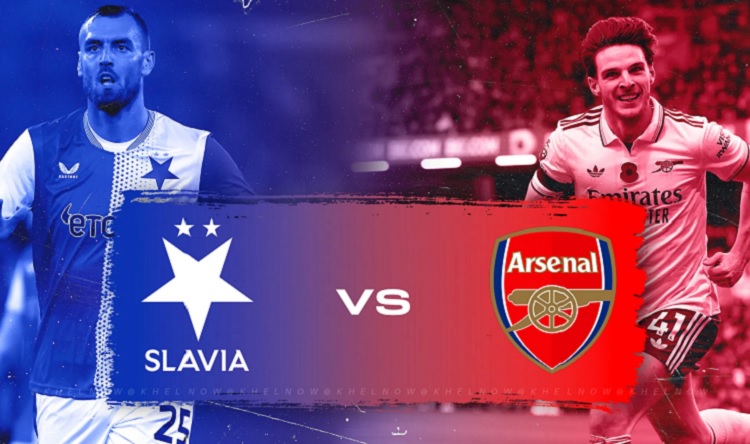 Slavia Praha akan menyambut Arsenal di Fortune Arena pada matchday 4 champions League 2025/2025, Rabu (5/11/2025) dini hari WIB. (Sumber: khelnow.com)