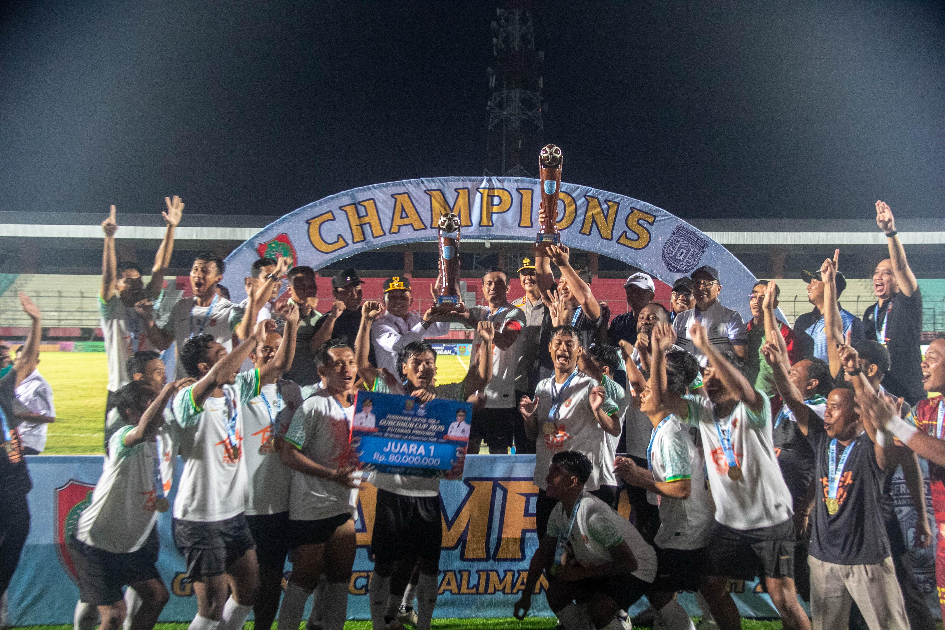 Kobar United juara Gubernur Kalteng Cup.ARIEF PRATHAMA/KALTENG POS