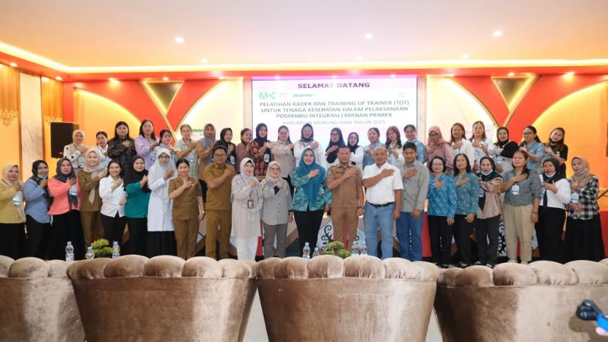 Kegiatan pelatihan kader dan TOT Nakes di aula RSUD Puruk Cahu.HUMAS