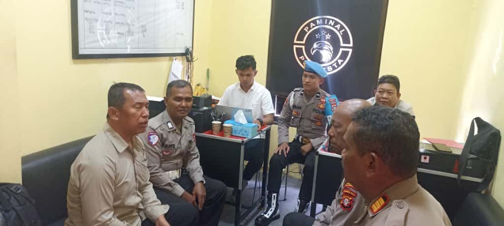 Pemeriksaan kasus dugaan polisi main judol.HUMAS