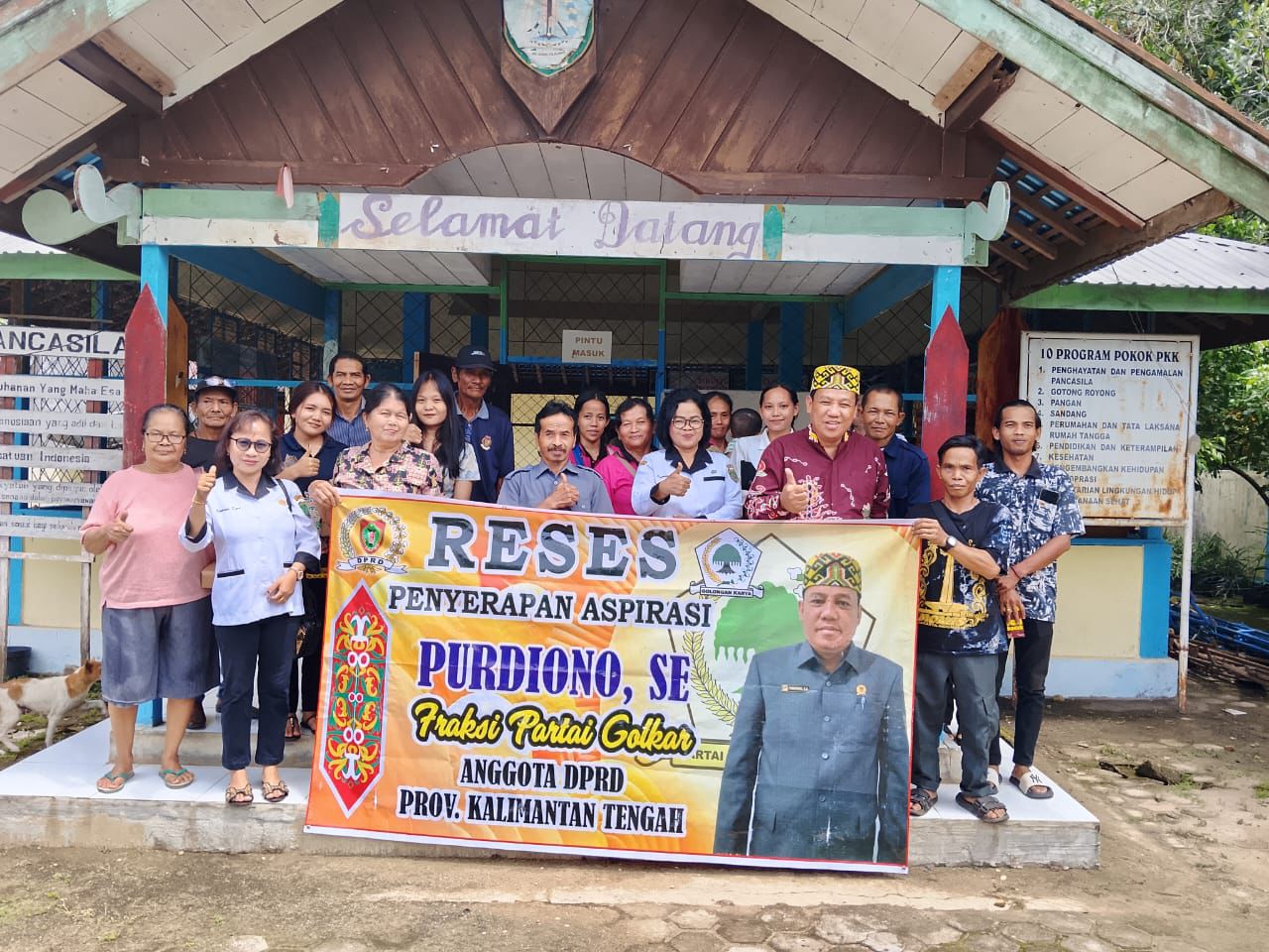 Anggota Komisi I DPRD Kalteng, Purdiono melakukan reses perseorangan masa sidang I tahun 2025 dengan menyambangi sejumlah wilayah di Kabupaten Barito Timur (Bartim), Kamis (6/11/2025). (IST)