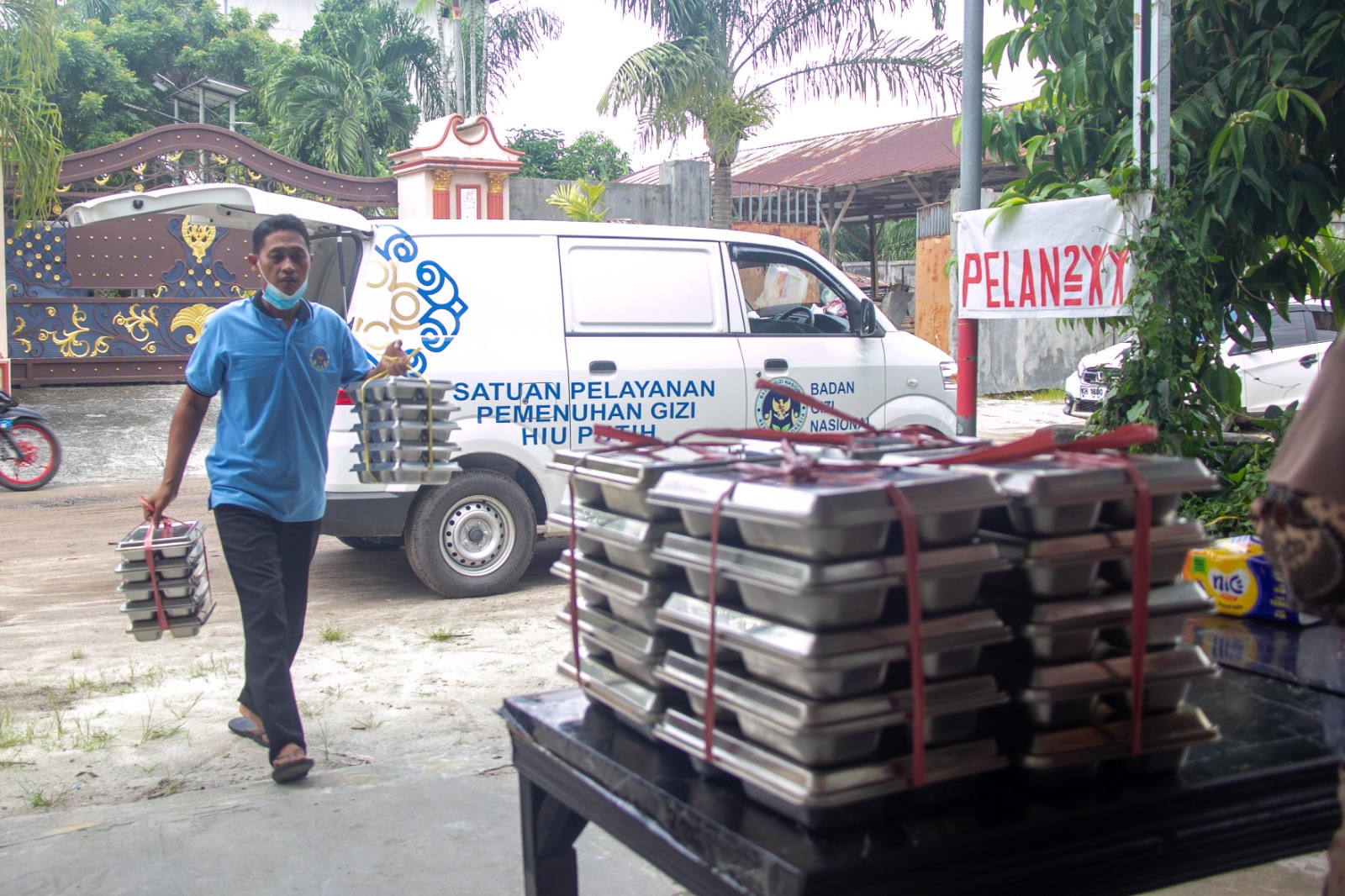 Posyandu Samba II bagikan MBG.ARIEF PRATHAMA/KALTENG POS