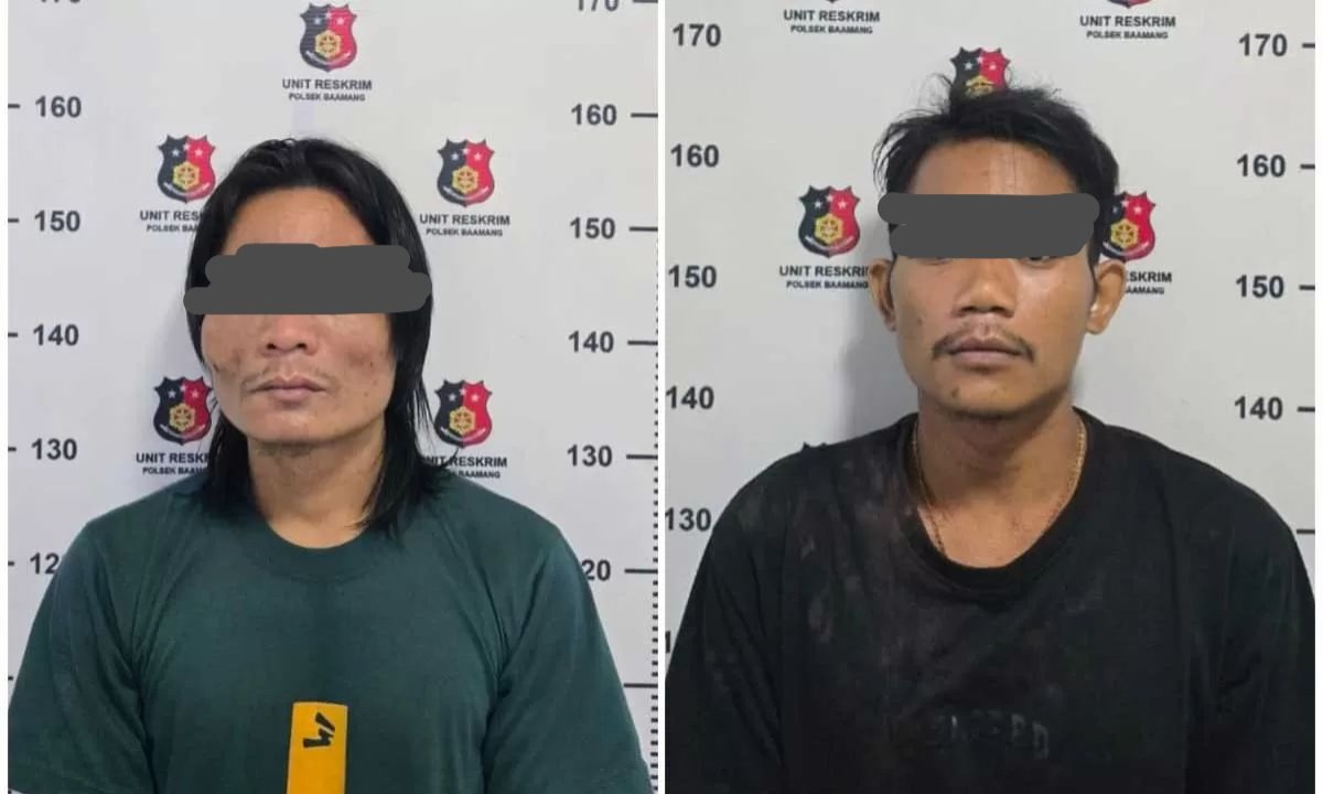 Dua pelaku pembobol rumah.HUMAS