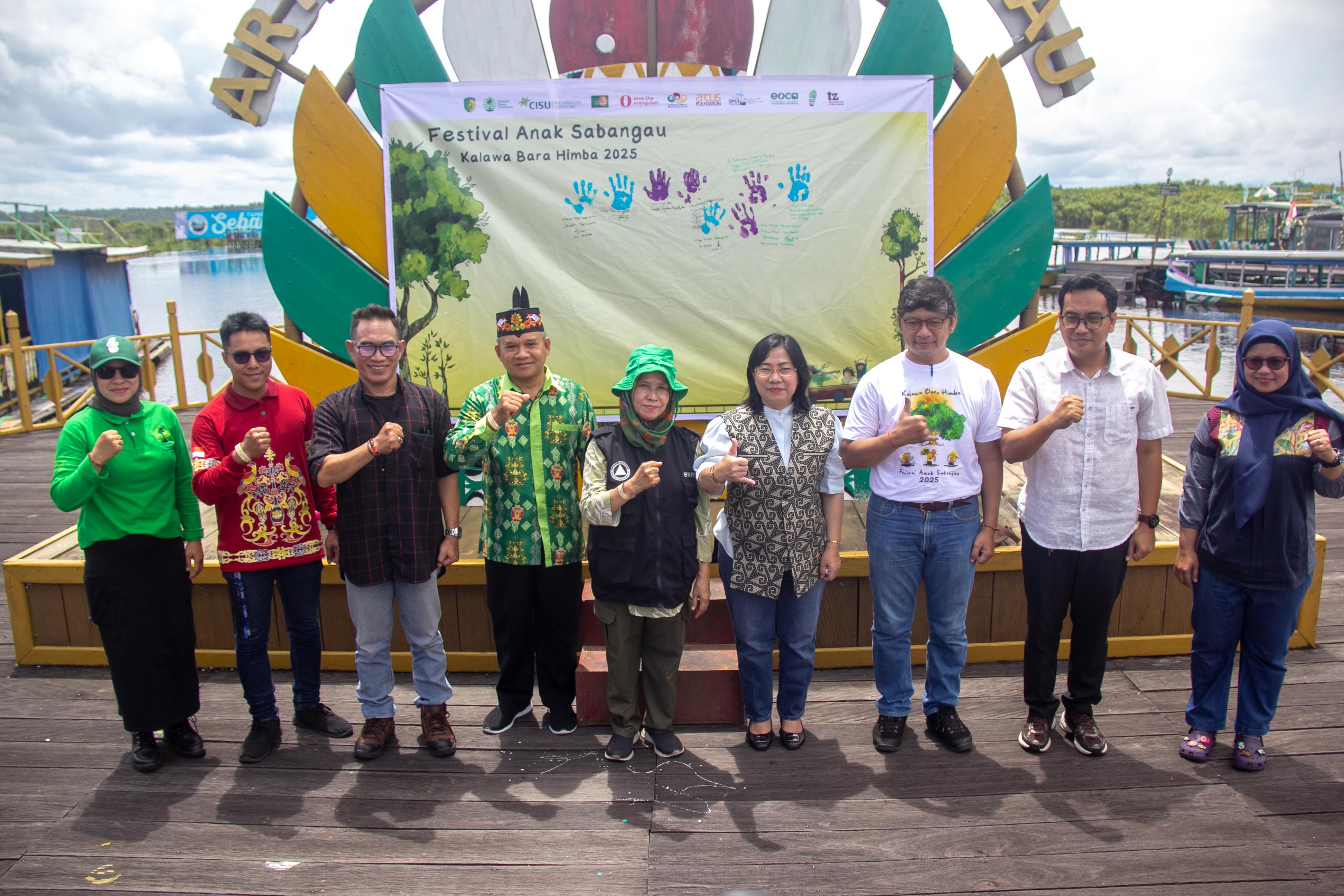 Festival Anak Sabangau (FAS) 2025 di Tribun Kereng Bangkirai, Minggu (16/11/2025).ARIEF PRATHAMA/KALTENG POS