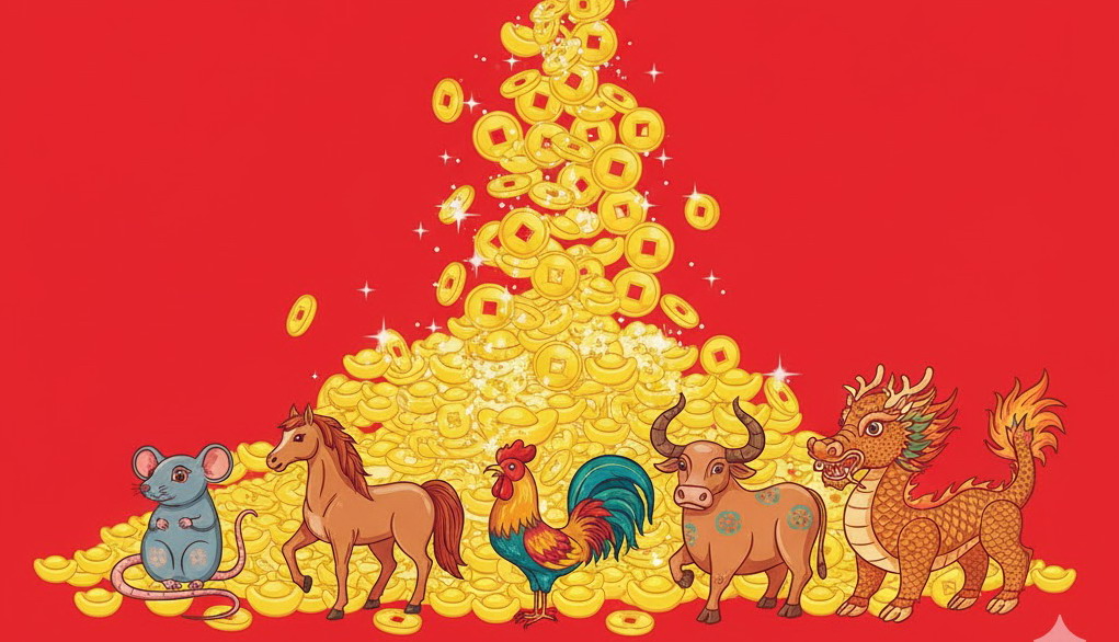 Ilustrasi Shio yang Paling Beruntung dalam Waktu Dekat: Karier Melesat, Rezeki Mengalir Deras!