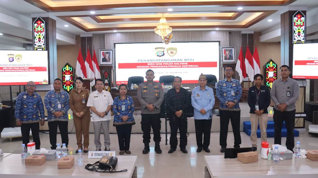 Kerja sama pengawasan Penerimaan Polri.HUMAS