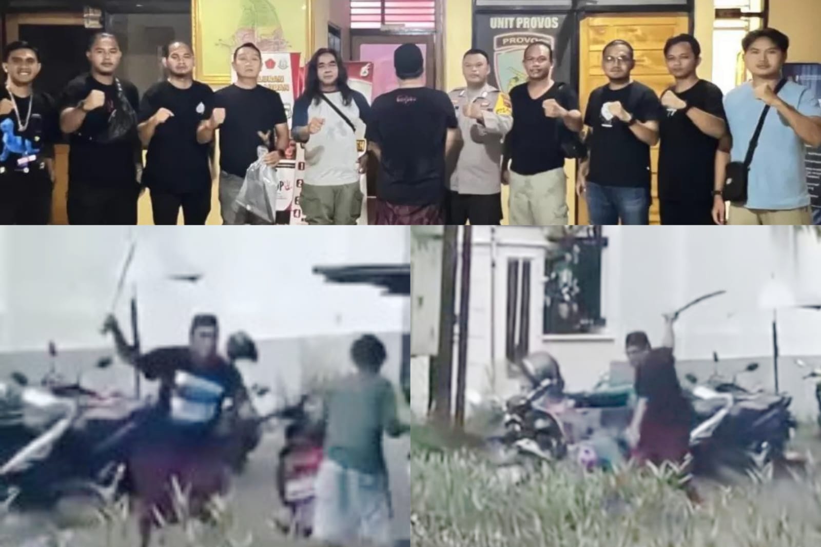 Pelaku masih menggunakan sarung yang ia pakai saat melaksanakan aksi pembacokan. (Foto: Polres Tapin)