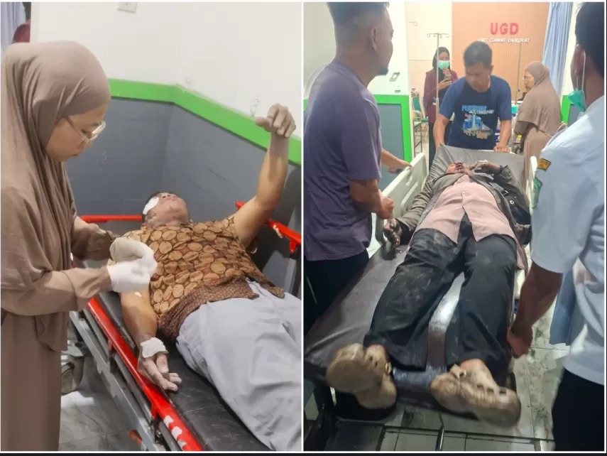 Terkena awan panas erupsi Semeru, pasutri asal Kediri alami luka bakar. (Dokumentasi BPBD Lumajang)