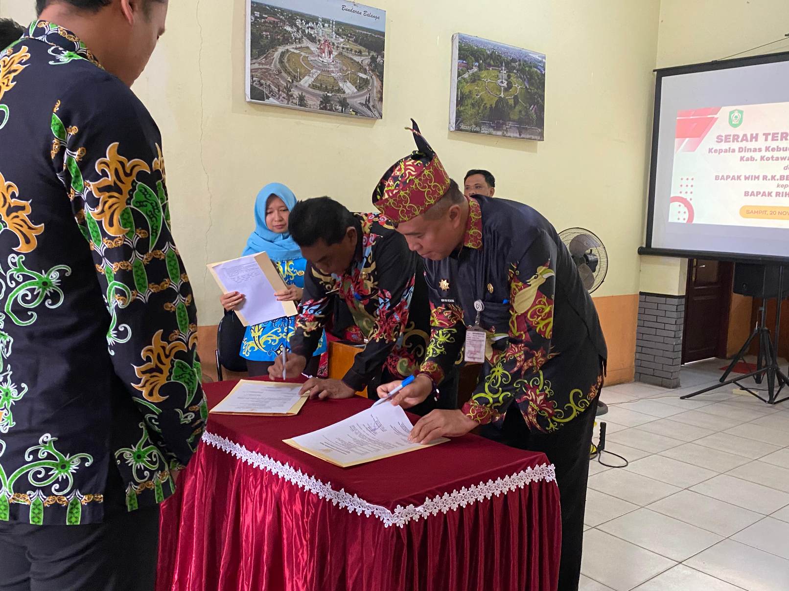 Sertijab Kadisbudpar.MIFTAH/KALTENG POS