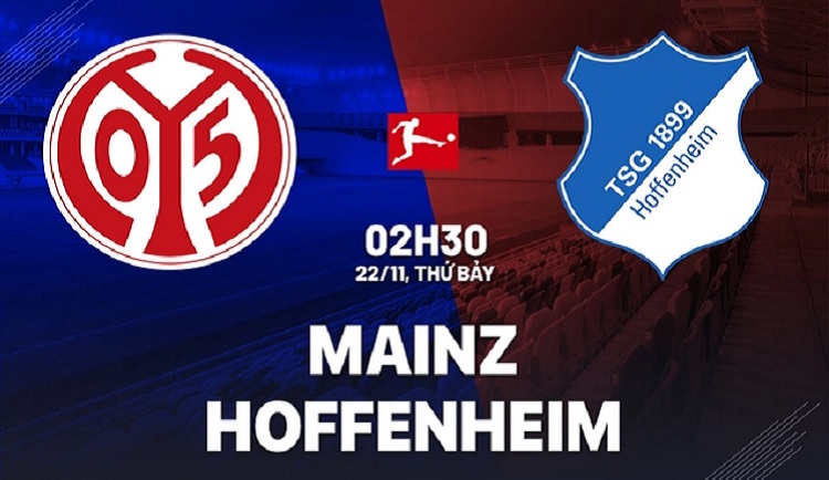 Mainz bersiap menjamu Hoffenheim di MEWA Arena dalam lanjutan kompetisi Bundesliga 2025/2026, Sabtu (22/11/2025) dini hari WIB. (Sumber: bongda24h.vn)
