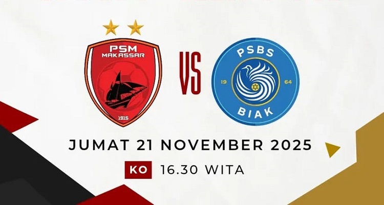 PSM Makassar Bersiap menjamu PSBS Biak di Stadion B.J. Habiebie dalam lanjutan BRI Super League 2025/2026, Jumat (21/11/2025). (Sumber: Instagram @generasipsmmakassar)