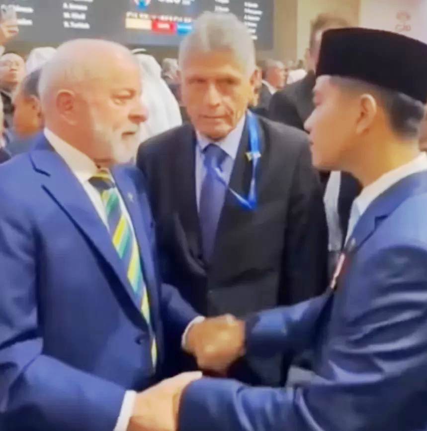 Wakil Presiden (Wapres) Gibran Rakabuming Raka menghadiri Konferensi Tingkat Tinggi (KTT) G20 di Johannesburg, Afrika Selatan, Sabtu (22/11). (Istimewa)
