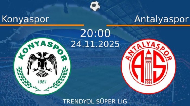 Konyaspor bersiap menjamu Antalyaspor di Konya Buyuksehir Belediye Stadium pada pekan ke-13 Liga Turki/Turkish Super Lig 2025/2026, Selasa (25/11/2025). (Sumber: sporekrani.com)