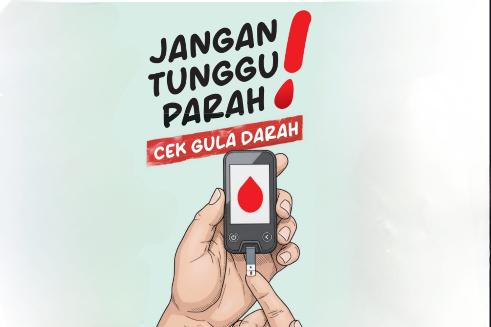 Ilustrasi cek gula darah.