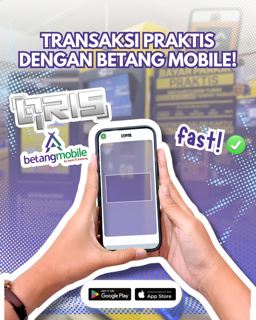 Fitur QRIS Bank Kalteng melalui Betang Mobile.