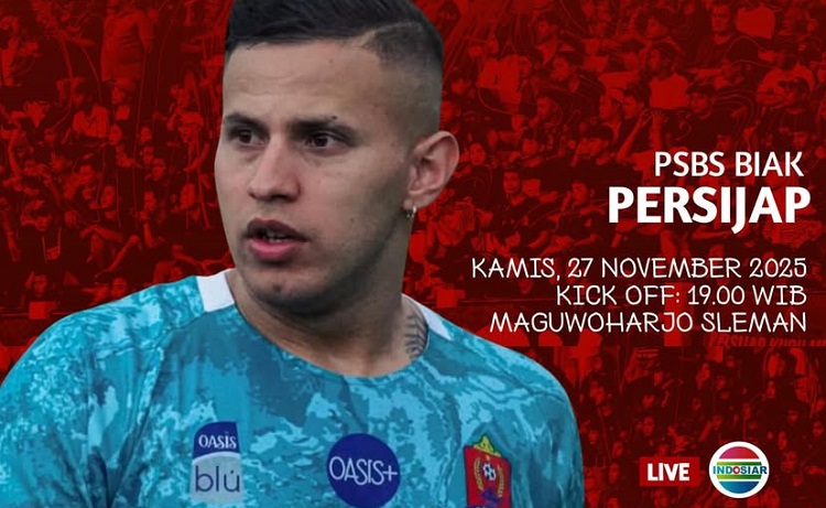 PSBS Biak bersiap menjamu Persijap Jepara dalam laga lanjutan kompetisi BRI Super League 2025/2026, Kamis (27/11/2025). (Sumber: Instagram @japarans.caption)
