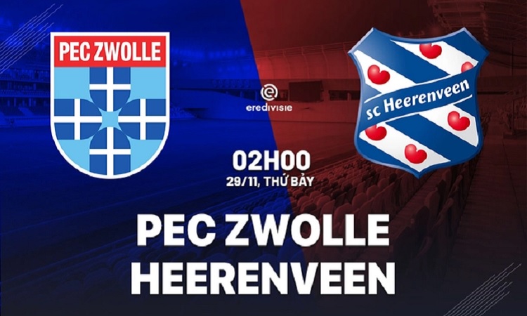 PEC Zwolle bersiap menjamu Heerenveen di Stadion MAC&sup3;PARK dalam laga lanjutan Eredivisie 2025/2026, Sabtu (29/22/2025) dini hari WIB. (Sumber: bongda24h.vn)